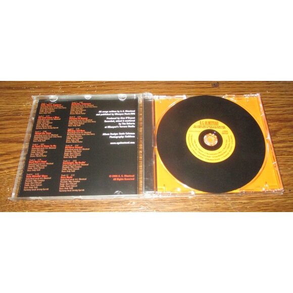 Rare!! A.G. Olmstead (self-titled (CD, 2006) Black cd shaped like a min-record - Picture 2 of 4